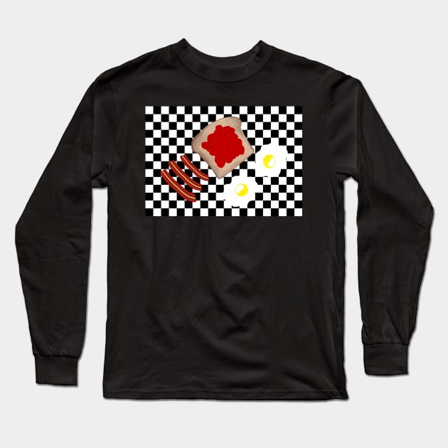 BACON And Eggs For Breakfast Long Sleeve T-Shirt by SartorisArt1